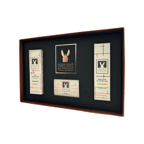 Premium Gift Box Gel καθαρισμού, σαπούνι & κρέμα ανακούφισης με βιολογικό γάλα γαϊδούρας | Φάρμα Μετσόβου