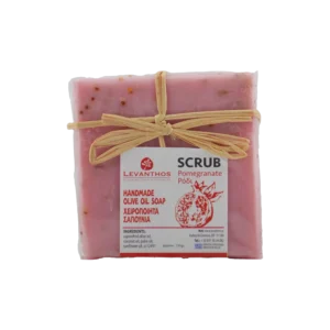 Σαπούνι απολέπισης (Scrub) με ρόδι | Λεβανθός